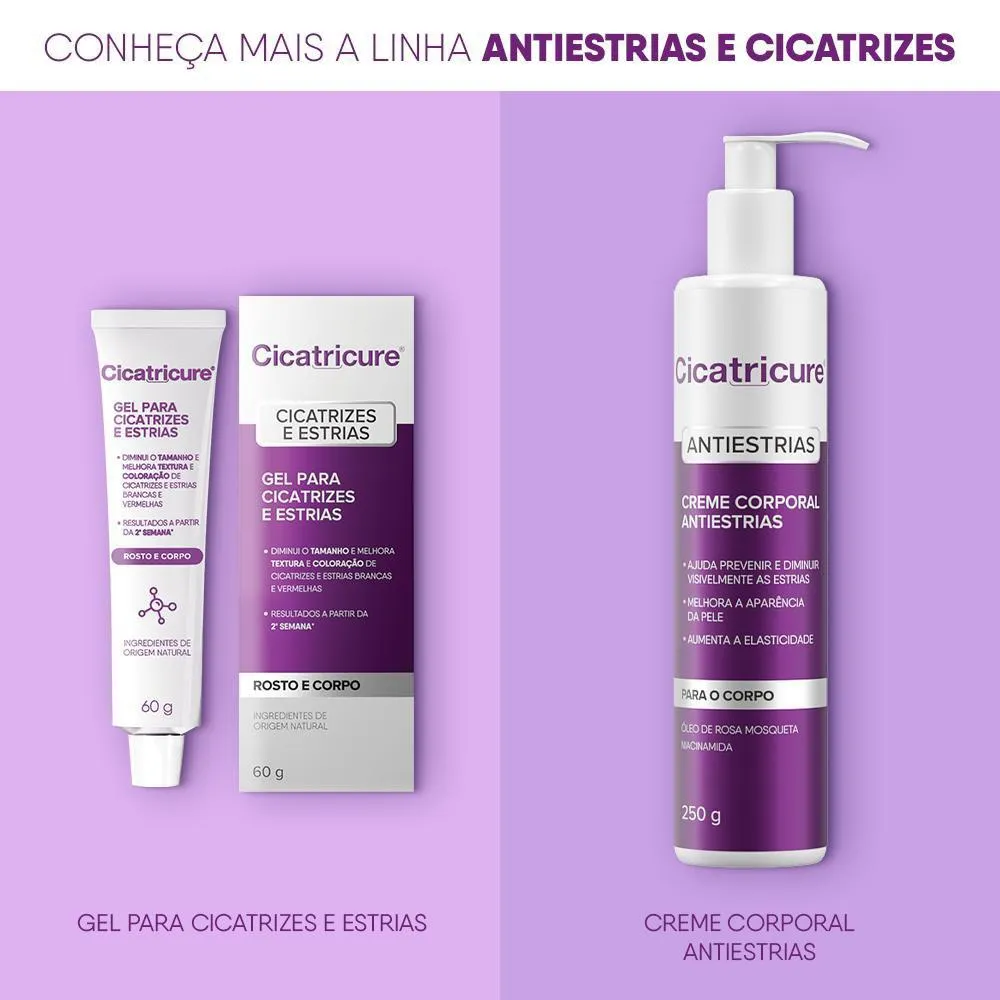 Creme Corporal Cicatricure Antiestrias 250g