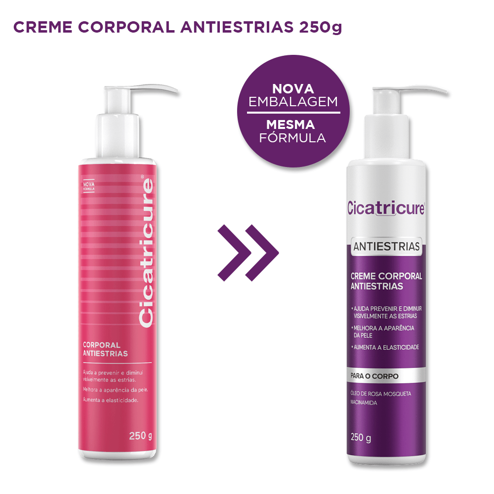 Creme Corporal Cicatricure Antiestrias 250g — foto 2
