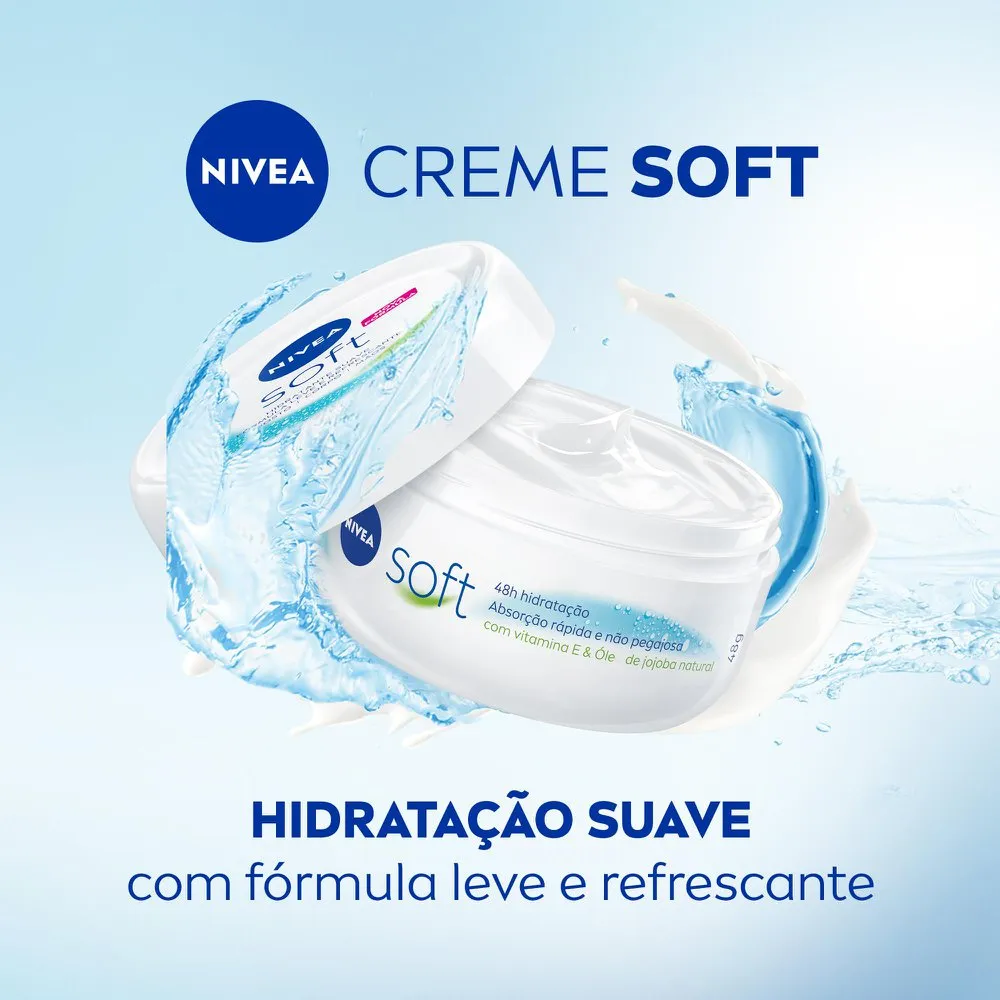 Creme Corporal Nivea Soft Hidratante Textura Leve 48g — foto 2