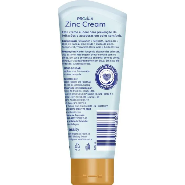 Creme de Assaduras Tena ProSkin com Zinco - 100ml — foto 2