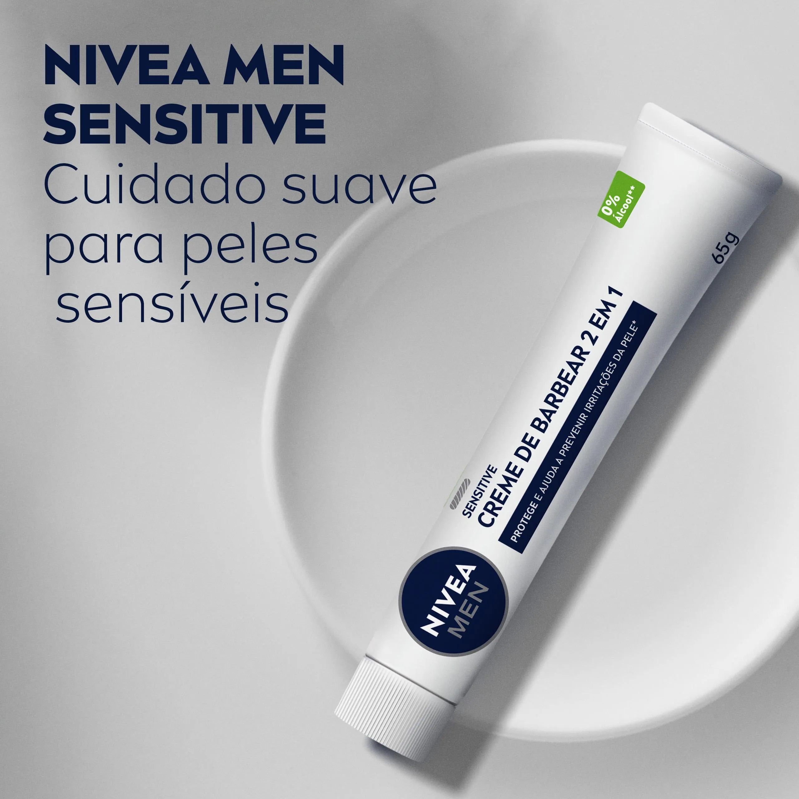 Creme de Barbear Nivea Men Sensitive 65g — foto 6
