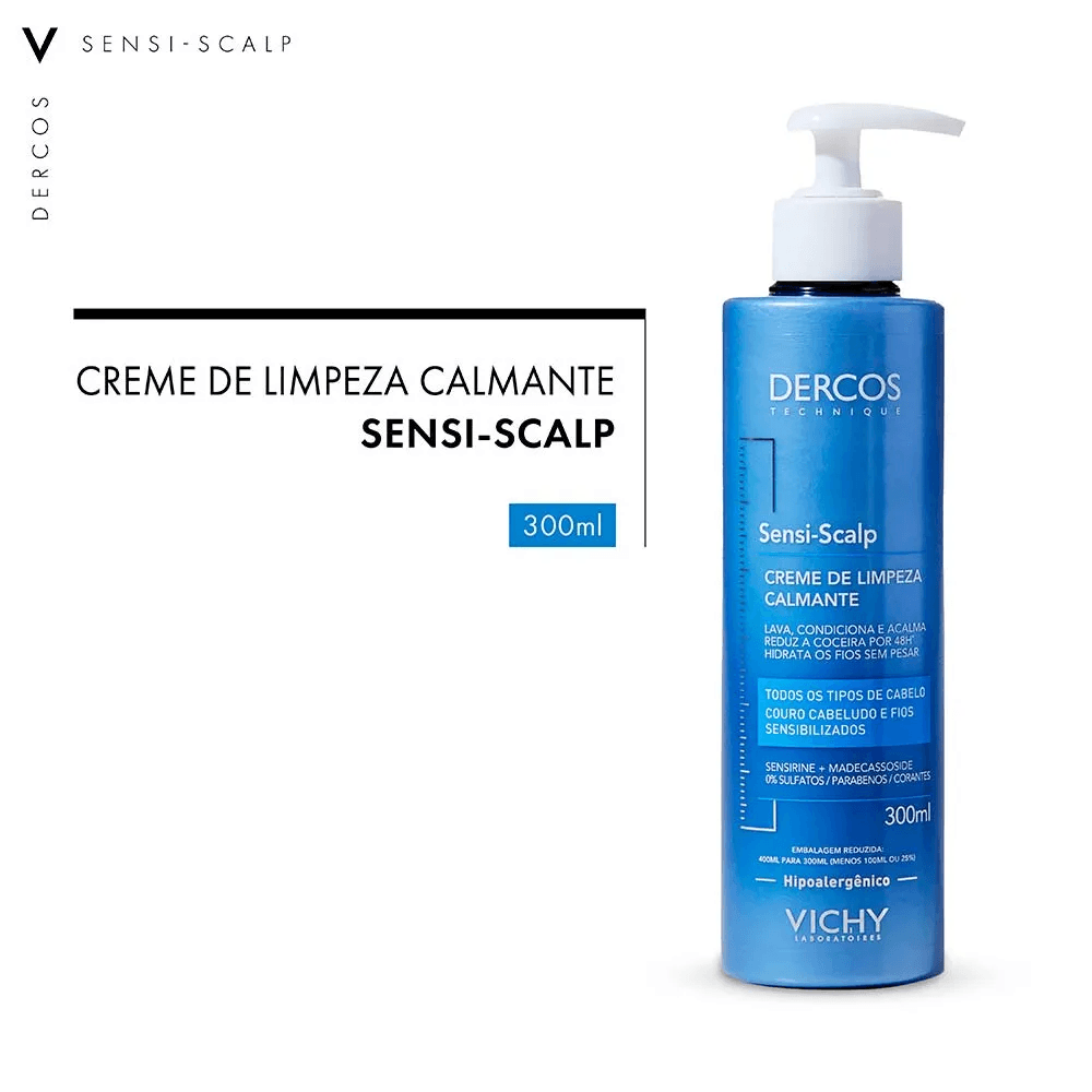 Creme de Limpeza Capilar Vichy Dercos Sensi-Scalp 300ml — foto 8