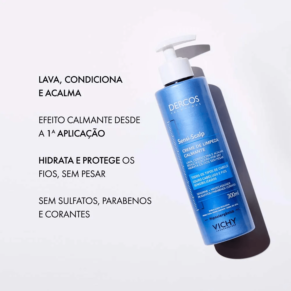 Creme de Limpeza Capilar Vichy Dercos Sensi-Scalp 300ml — foto 7