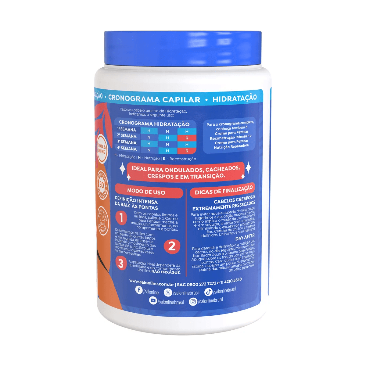 Creme de Pentear Salon Line Hidratação Profunda Vegano 1Kg — foto 3