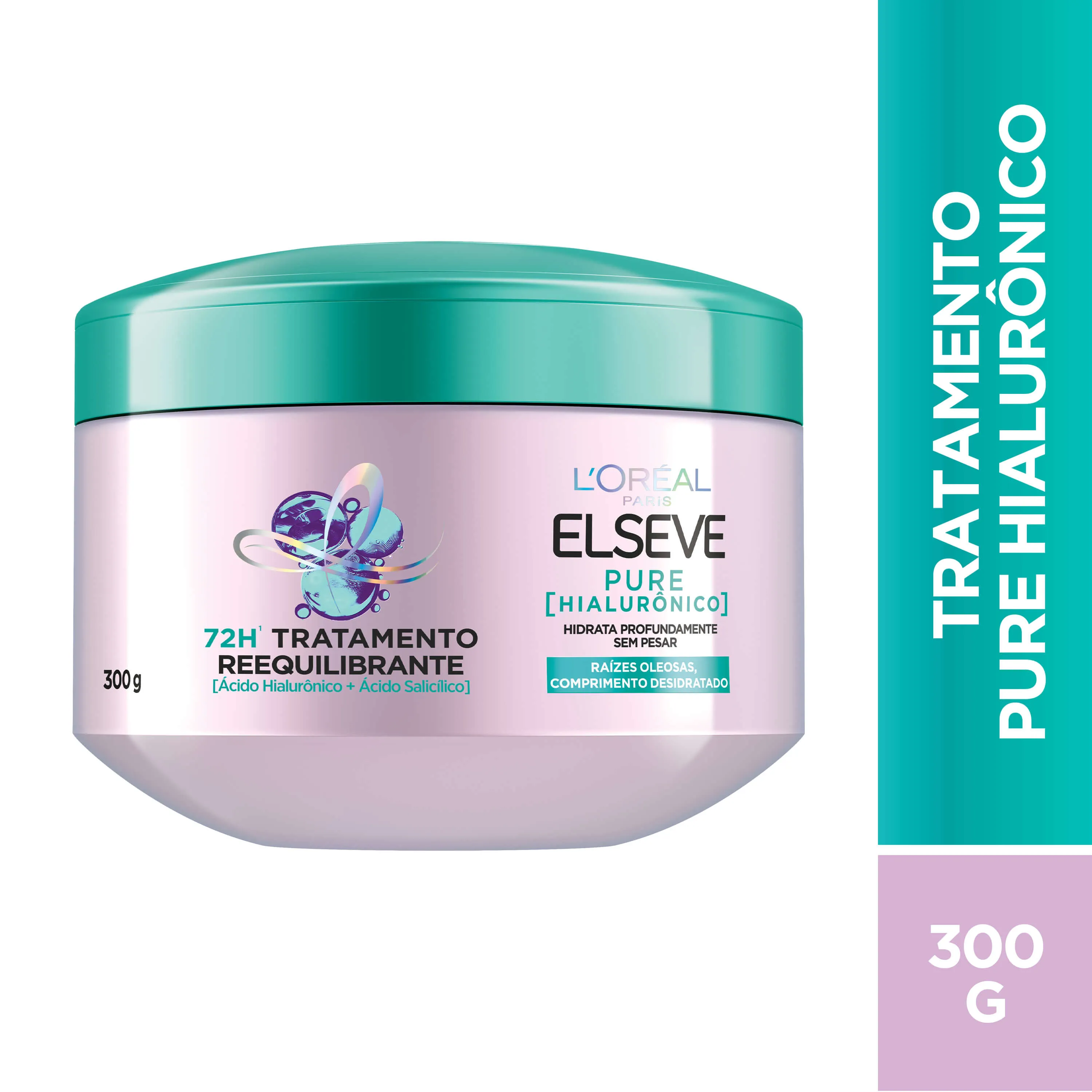 Creme de Tratamento Capilar Elseve Pure Hialurônico Reequilibrante 300g