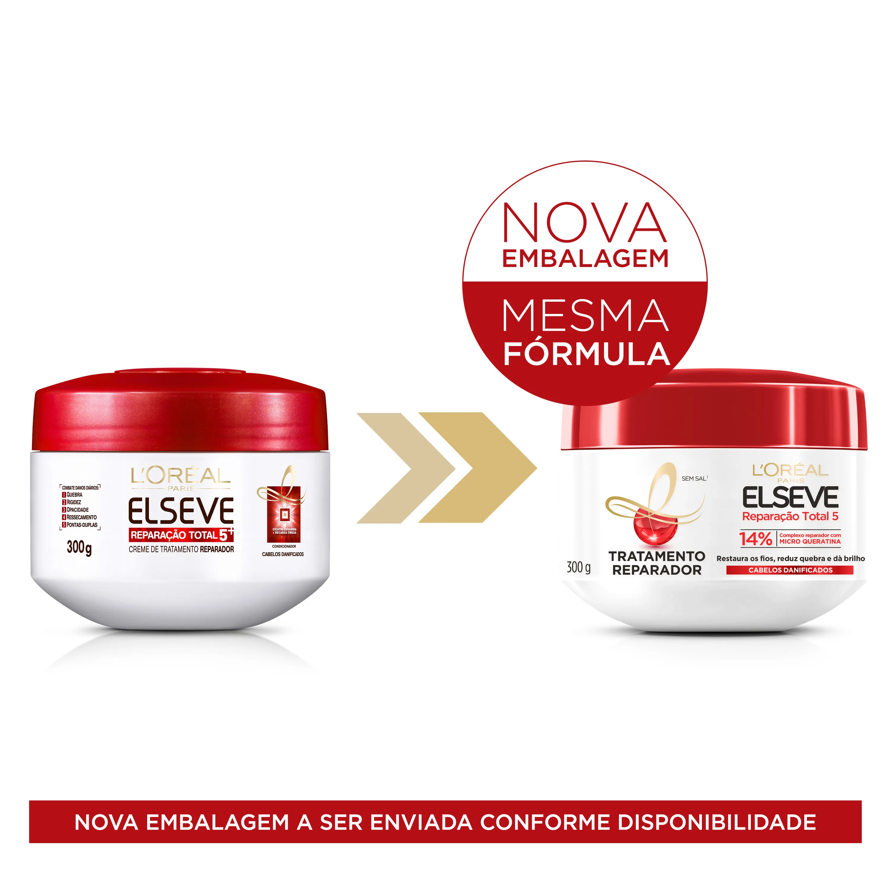 Creme de Tratamento Capilar Elseve Reparação Total 5 Reparador 300g — foto 3