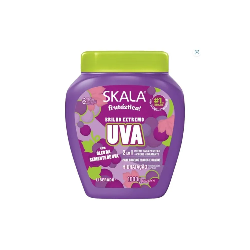 Creme de Tratamento Capilar Skala Frutástica Uva 2 em 1 1Kg