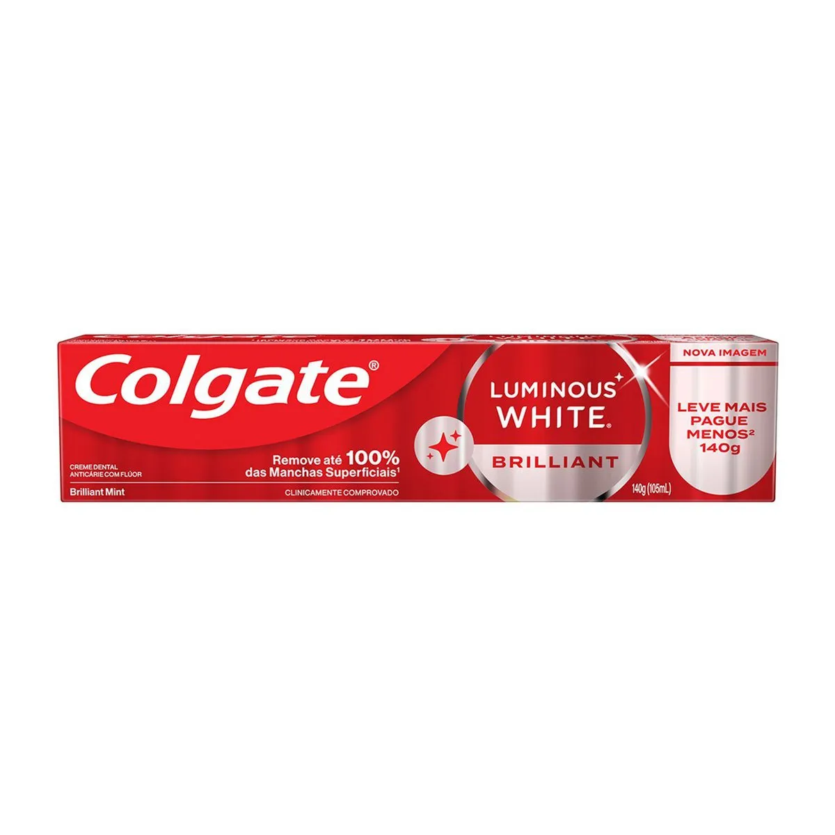 Creme Dental Clareador Colgate Luminous White Briliiant Mint 140g