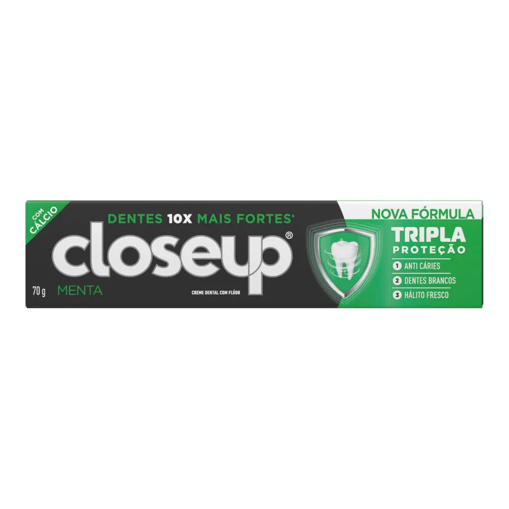 Creme Dental Closeup Tripla Proteção Sabor Menta 70g — foto 2