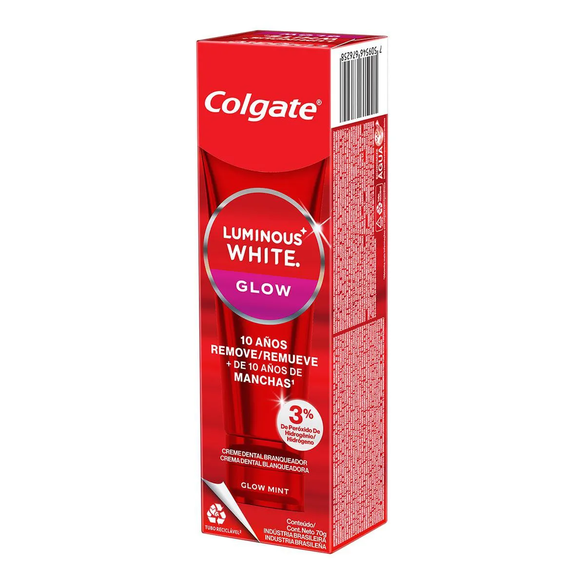 Creme Dental Colgate Luminous White Glow Clareador 70g — foto 13