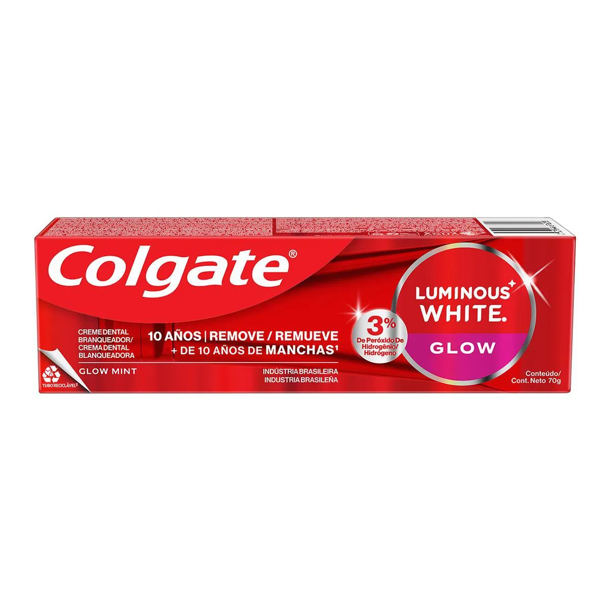 Creme Dental Colgate Luminous White Glow Clareador 70g — foto 17