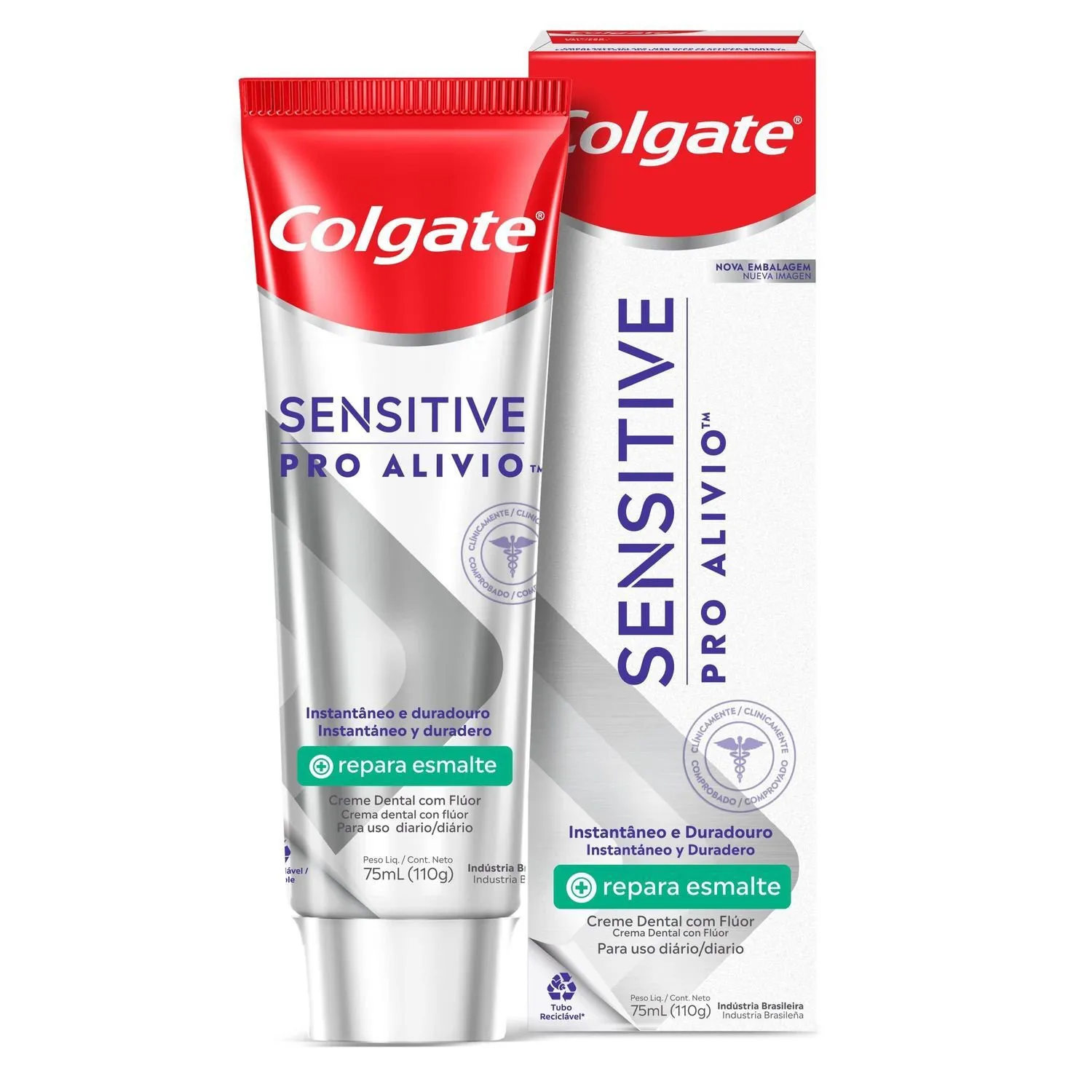 Creme Dental Colgate Sensitive Pro Alívio Repara Esmalte 110g — foto 3