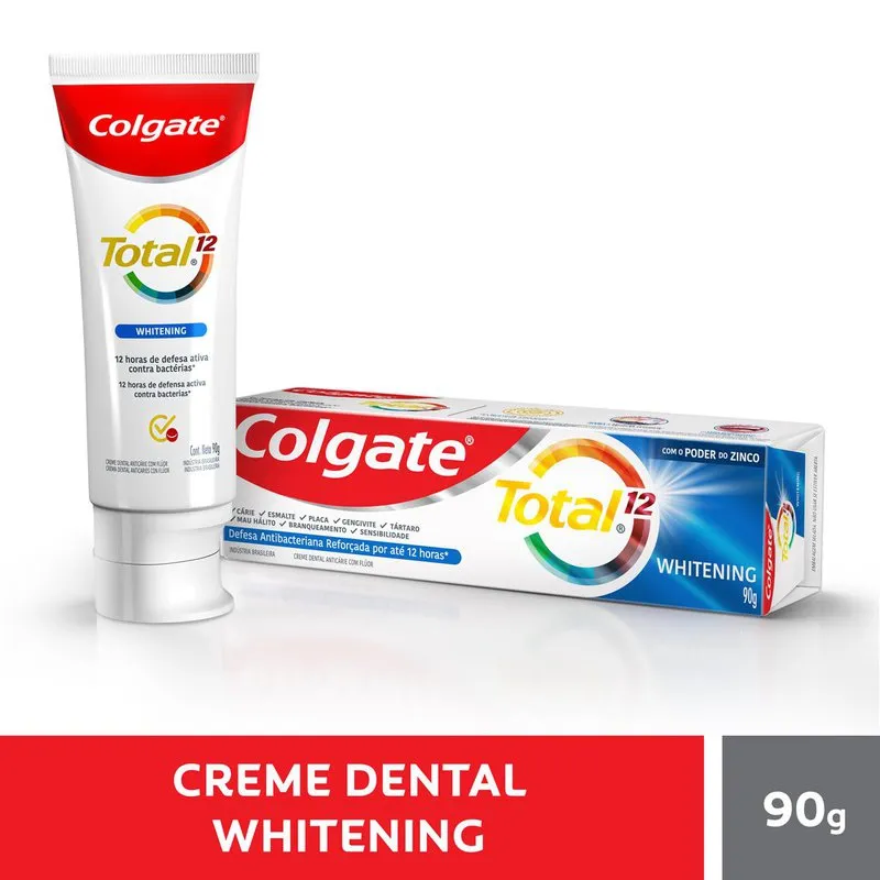 Creme Dental Colgate Total 12 Whitening 90g — foto 5
