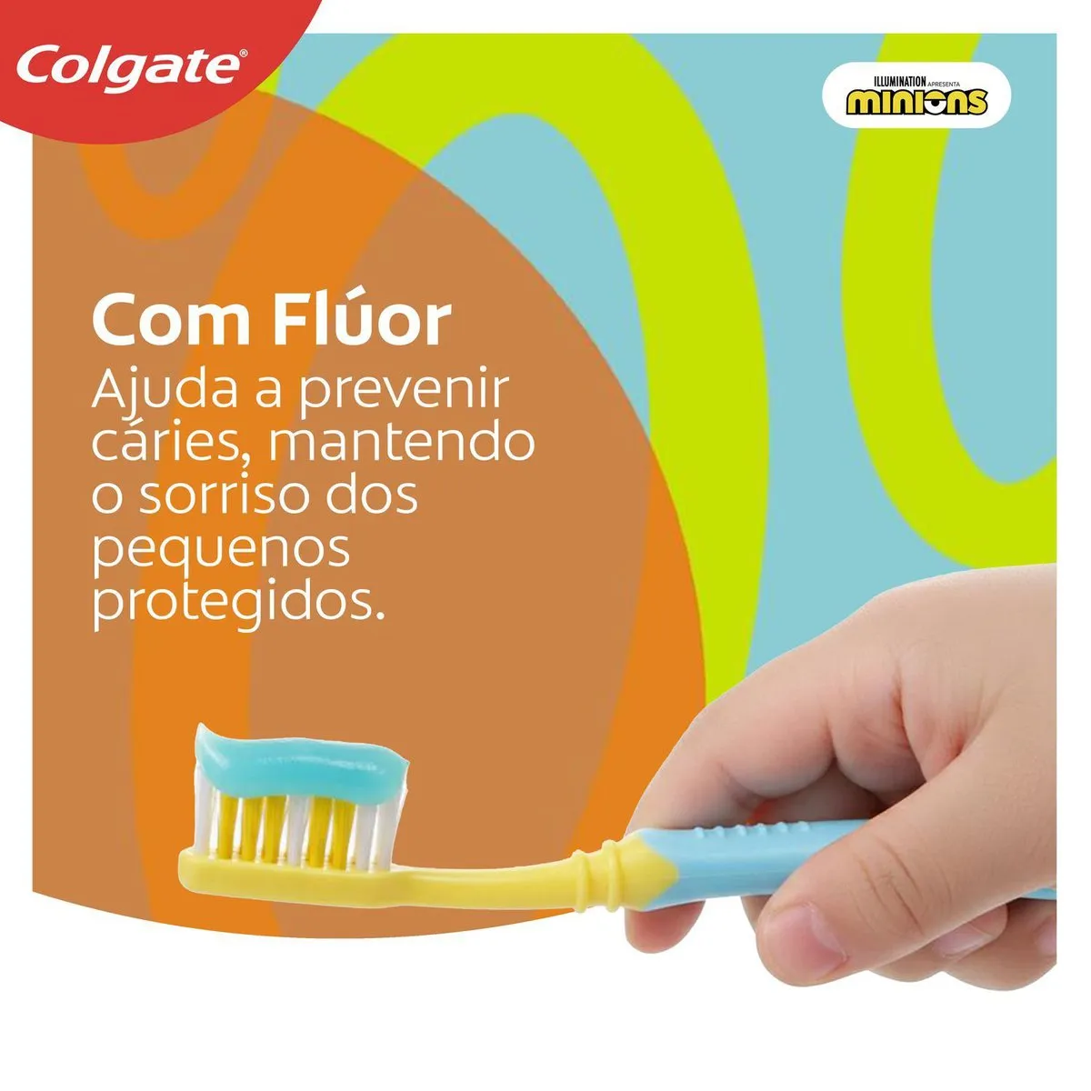 Creme Dental Infantil Colgate Smiles Minions Sabor Bubble Fruit 100g — foto 4