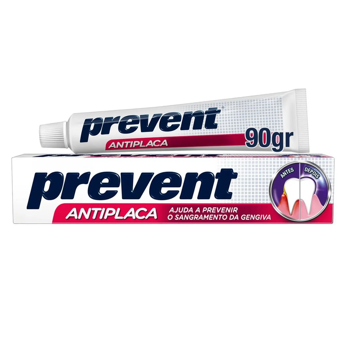 Creme Dental Prevent Antiplaca com Flúor 90g — foto 2
