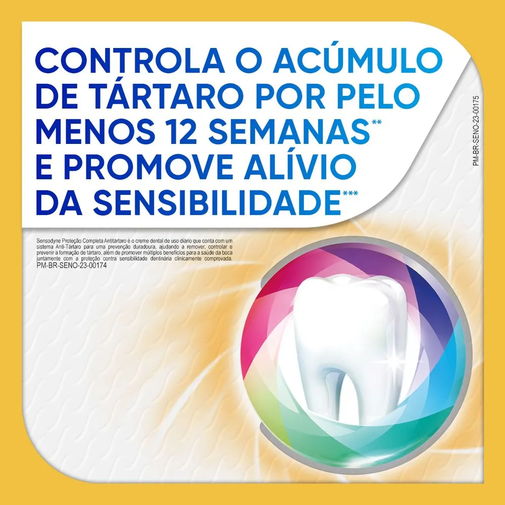 Creme Dental Sensodyne Proteção Completa + Antitártaro para Dentes Sensíveis 90g — foto 4