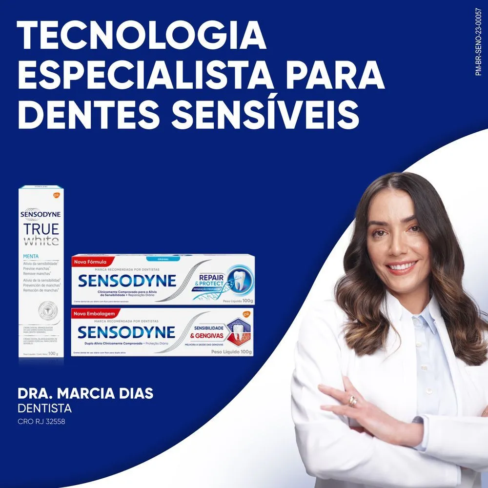 Creme Dental Sensodyne Repair & Protect Whitening para Dentes Sensíveis 100g — foto 6