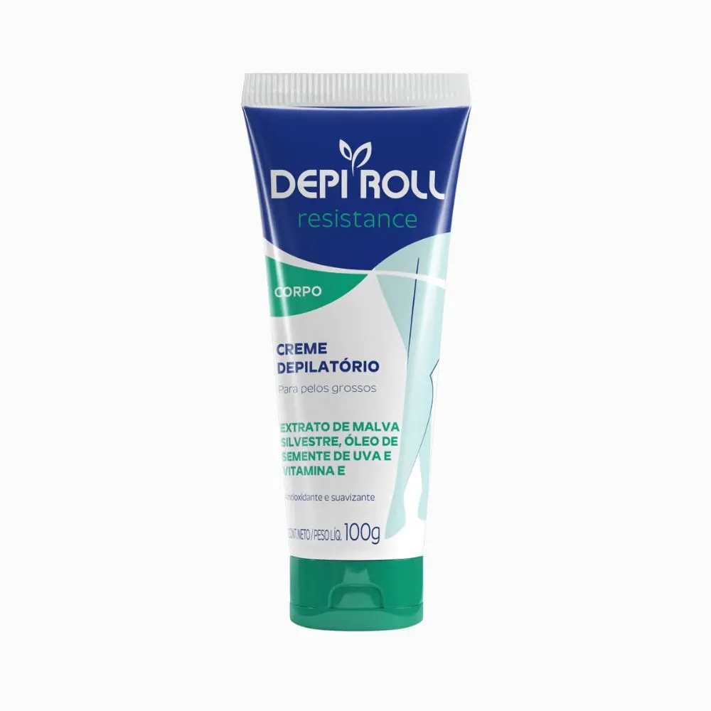 Creme Depilatório Depiroll Resistance Corporal Pelos Grossos 100g