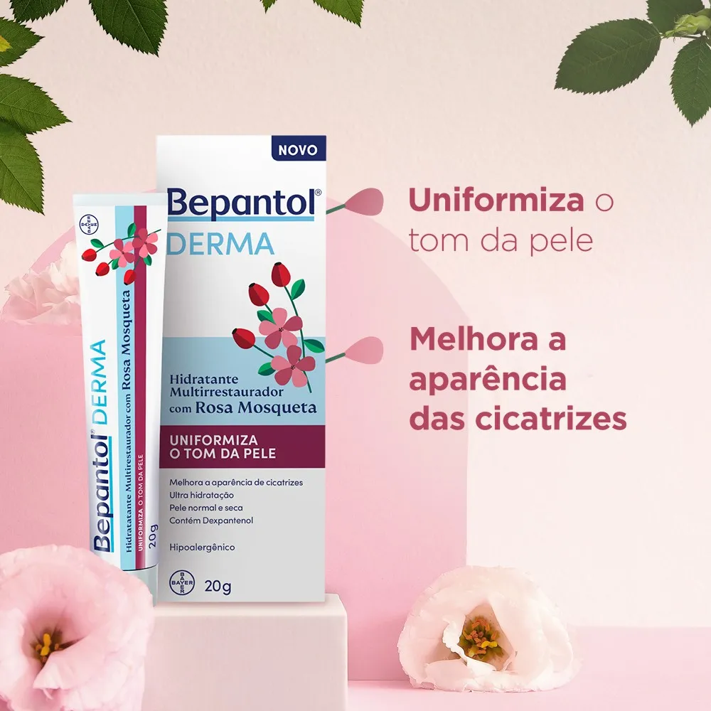 Creme Facial Bepanto Derma Multirrestaurador com Rosa Mosqueta 20g — foto 2