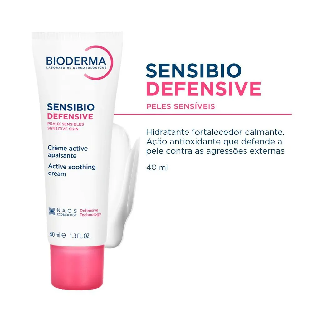 Creme Facial Bioderma Sensibio Defensive Hidratante Calmante 40ml — foto 7