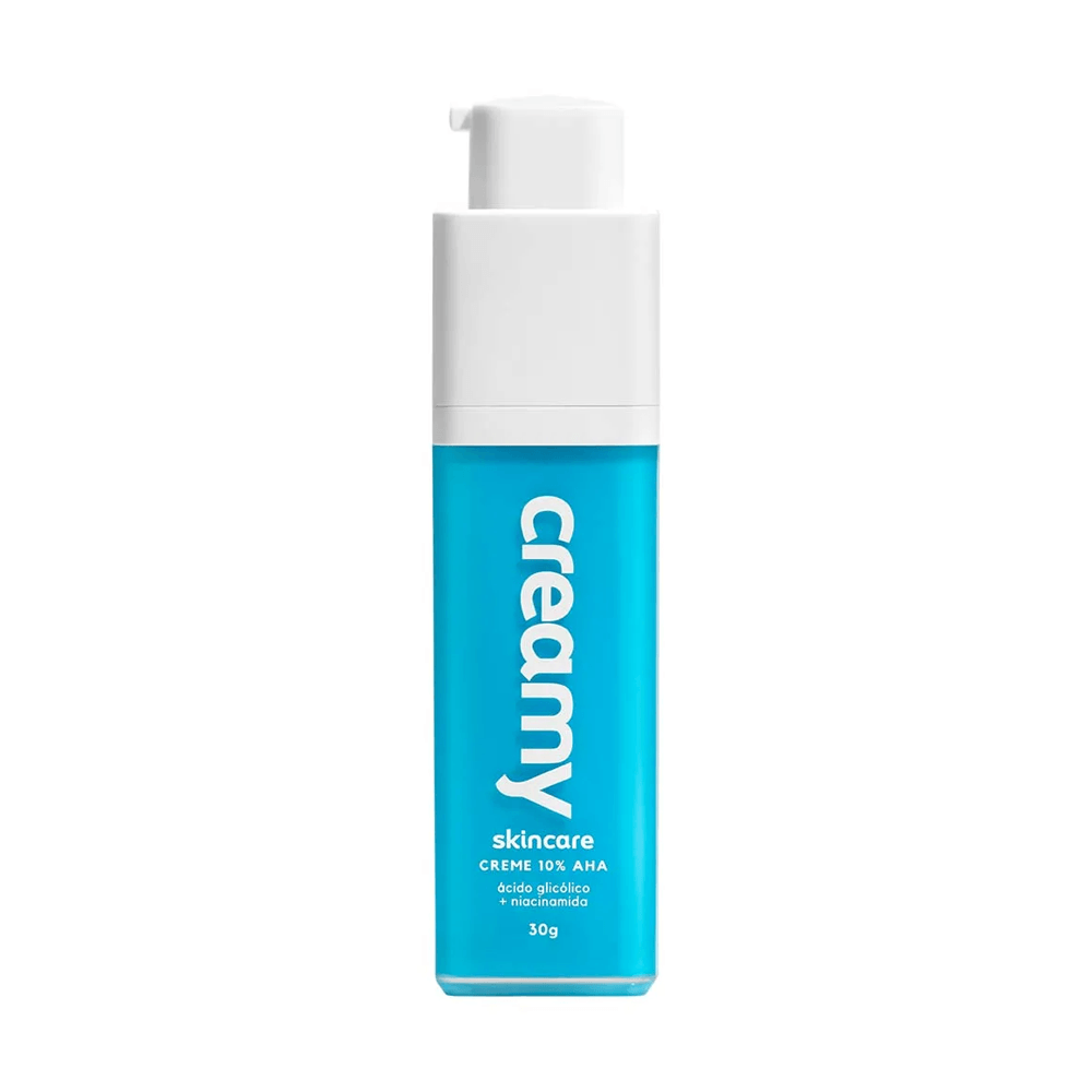 Creme Facial Creamy Retexturizador com Ácido Glicólico 10% AHA e Niacinamida 30g