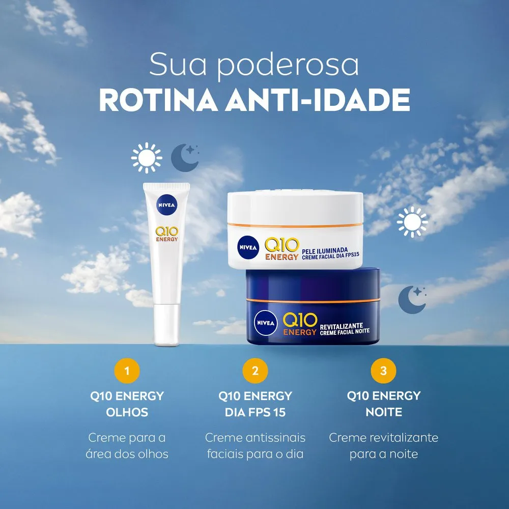 Creme Facial Nivea Q10 Plus C Antirrugas FPS 15 51g — foto 9