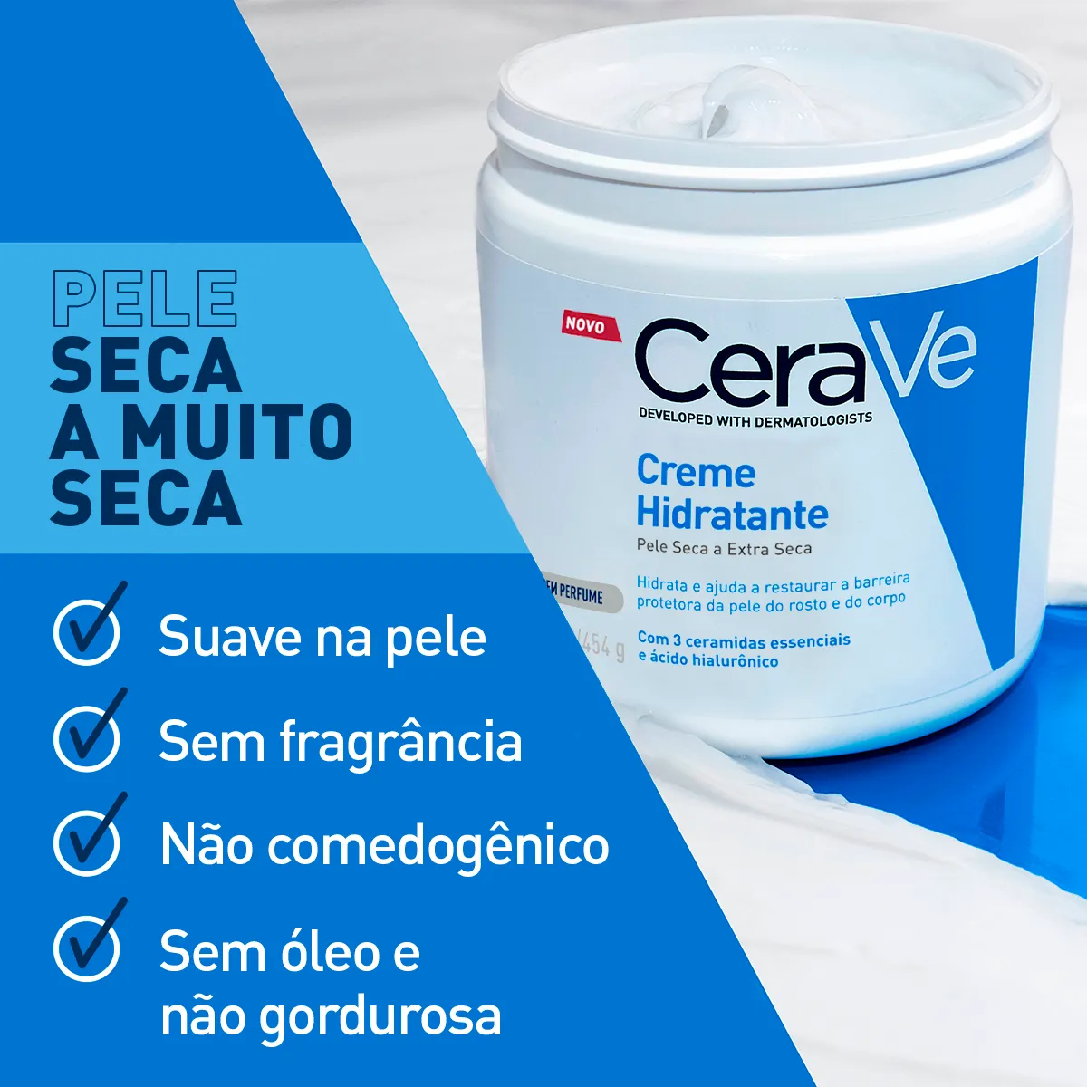 Creme Hidratante CeraVe Pele Seca a Extra Seca 454 g — foto 2