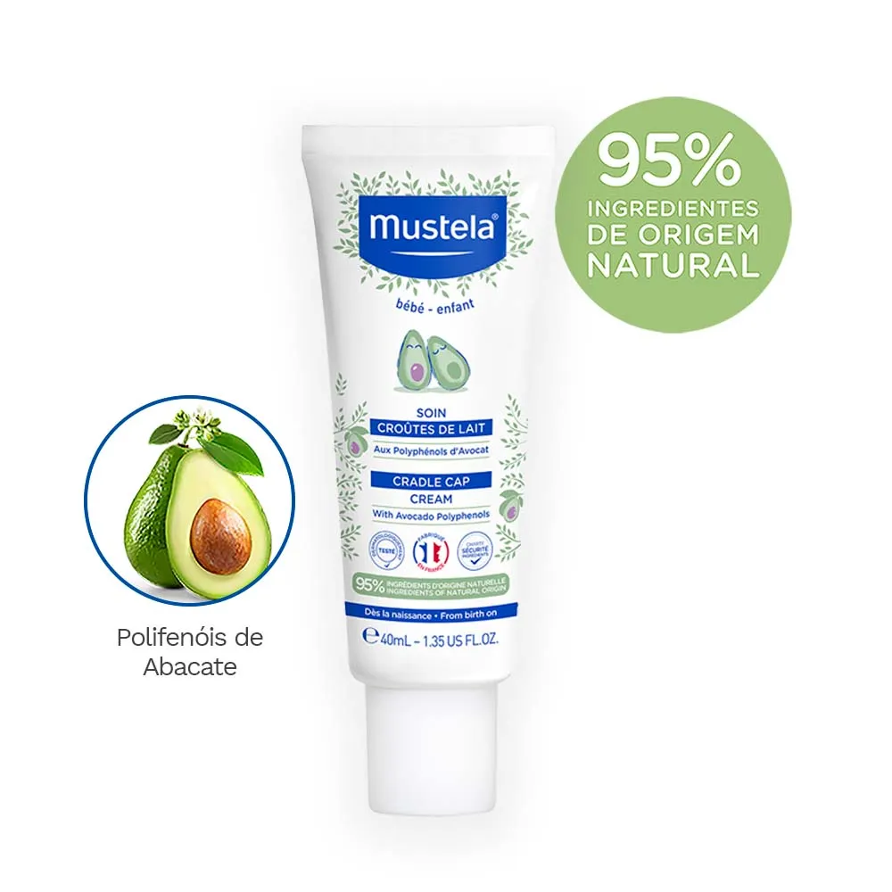Creme para Crosta Láctea Mustela Stelaker Bebê Hipoalergênico 40ml — foto 2