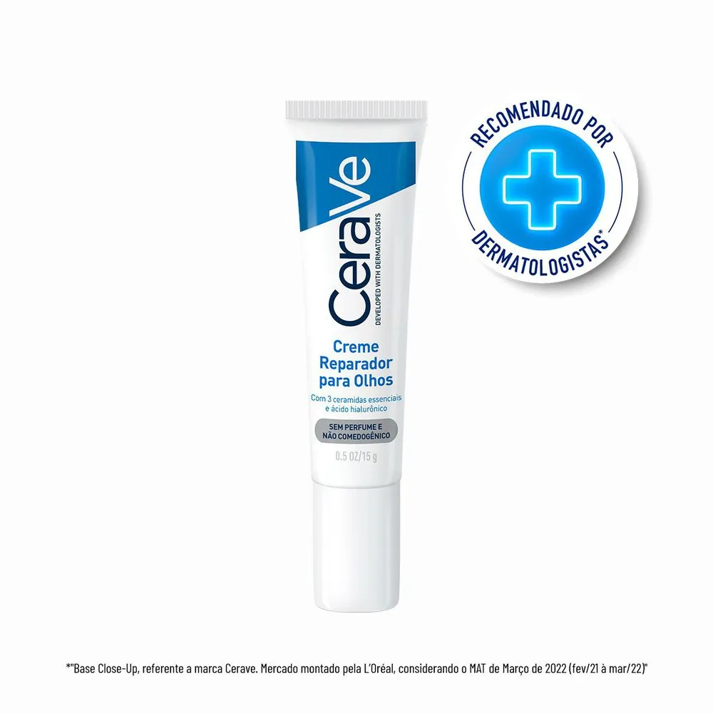 Creme para o Contorno dos Olhos CeraVe Reparador Ceramidas e Ácido Hialurônico 15g