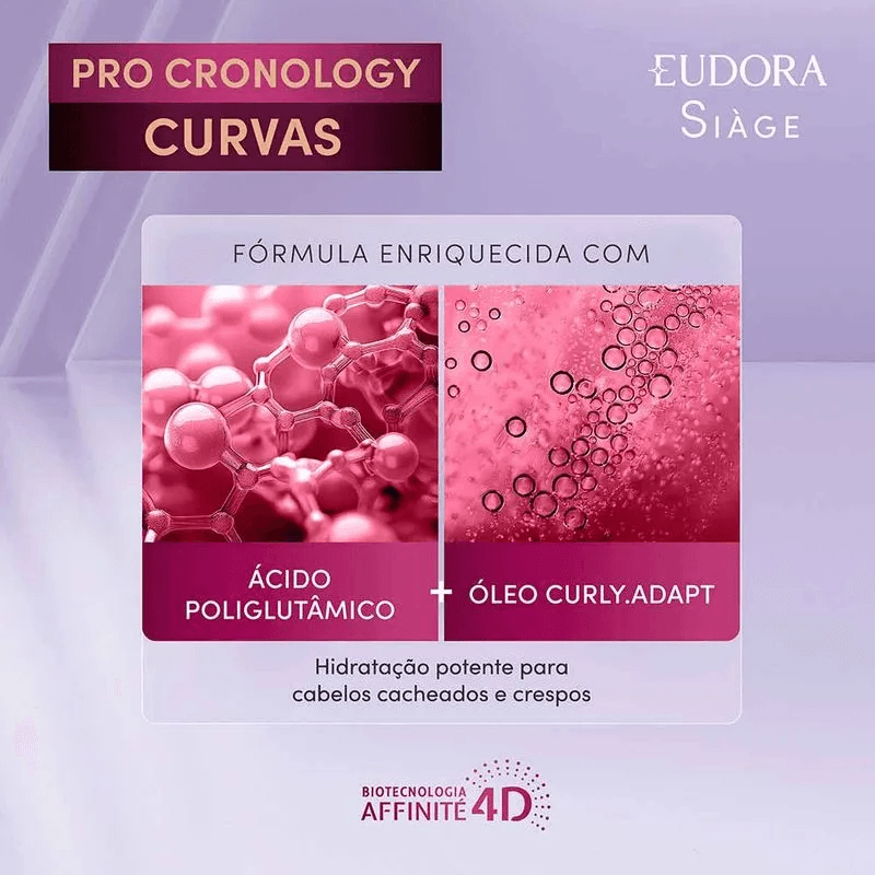 Creme Para Pentear Eudora Siàge Pro Cronology Curvas Volume 300ml — foto 5