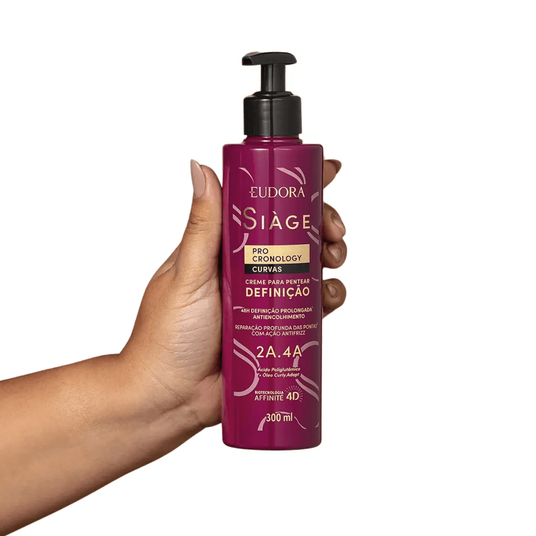 Creme Para Pentear Eudora Siàge Pro Cronology Curvas Volume 300ml — foto 3
