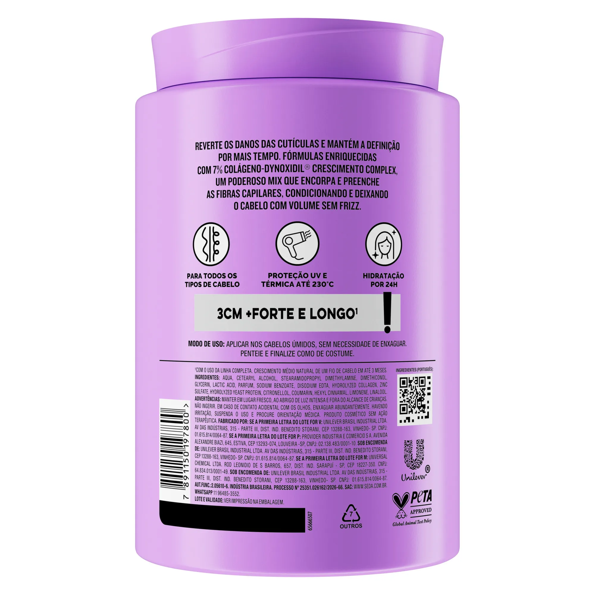 Creme Para Pentear Seda Mega Crescimento 900g — foto 3