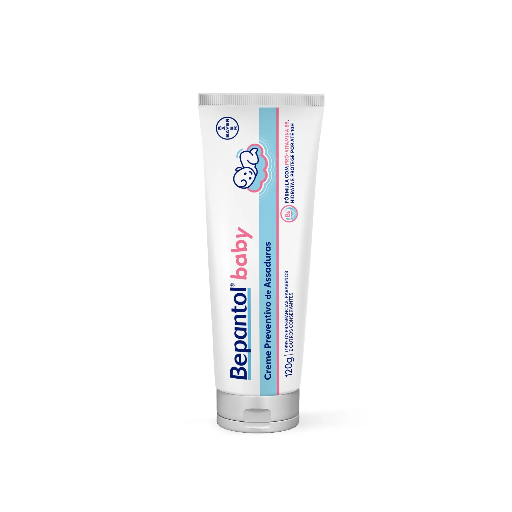 Creme Preventivo de Assaduras a Bepantol Baby com Pró-Vitamina B5 Hipoalergênico Recém-Nascido 120g
