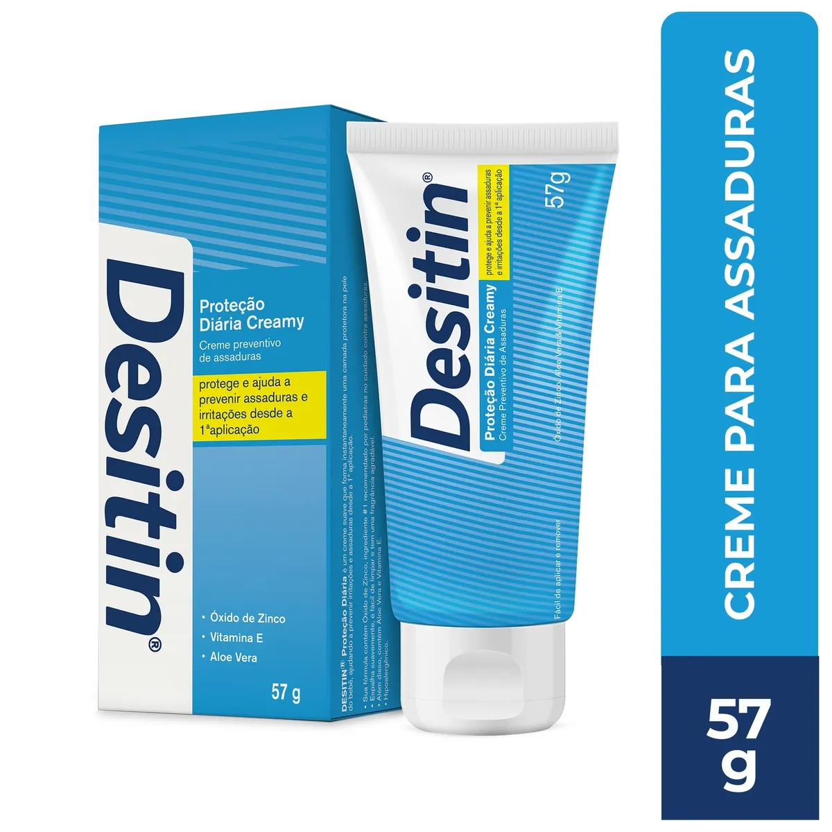 Creme Preventivo De Assaduras Desitin Proteção Diária Creamy 57G