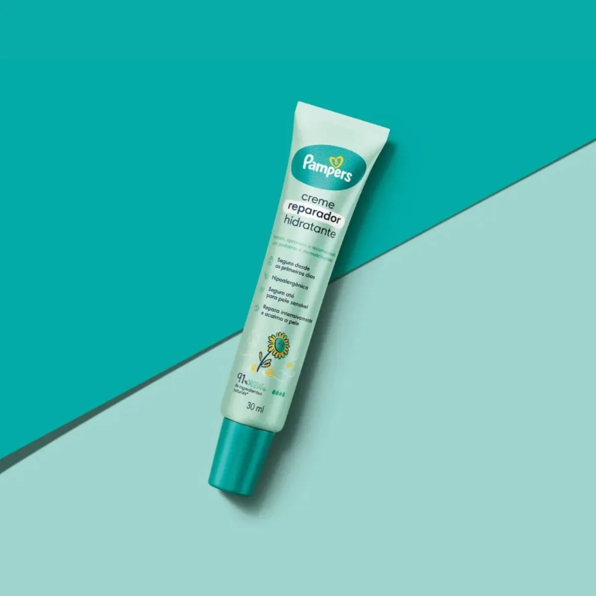 Creme Reparador Hidratante Pampers Bebê Girassol 30ml — foto 4