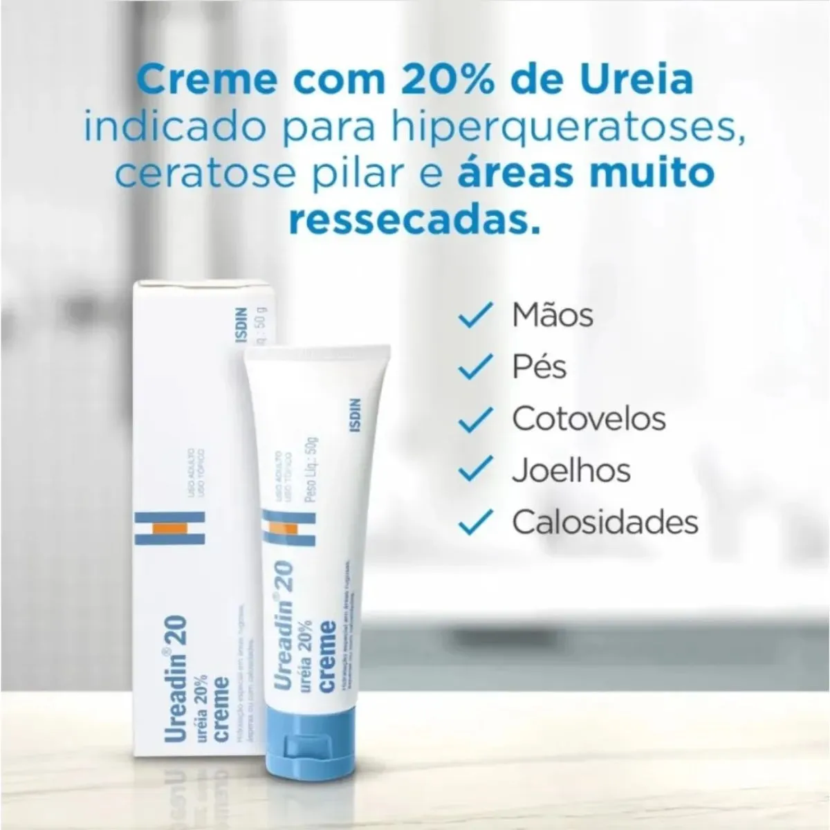Creme Ureadin 20 Isdin Hidratante Para Áreas Secas 50g — foto 4