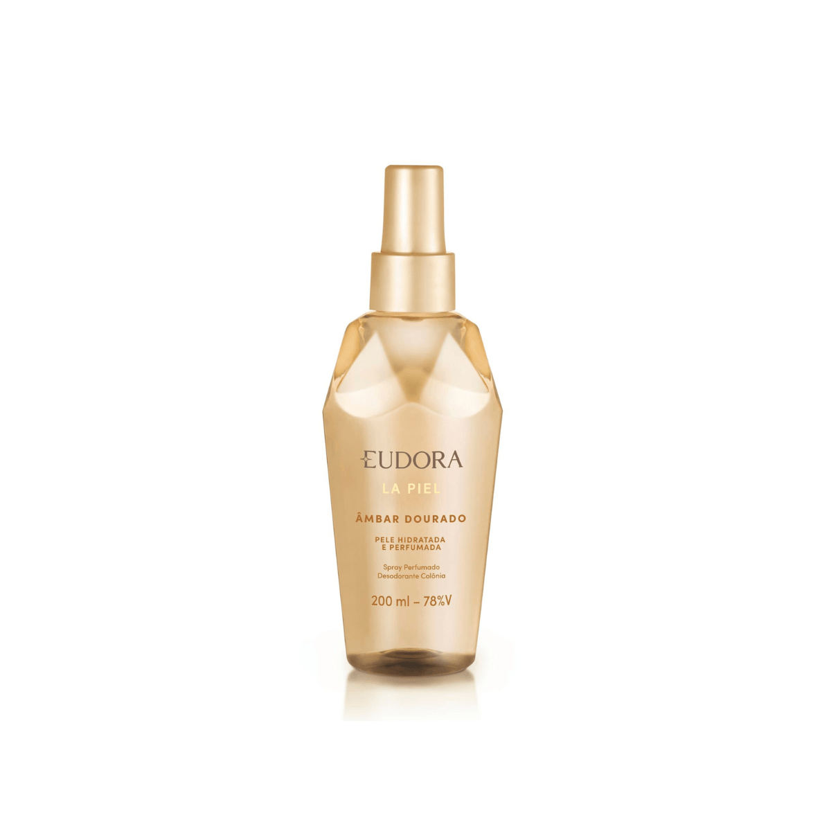 Deo Colônia Eudora La Piel Âmbar Dourado Body Splash 200ml