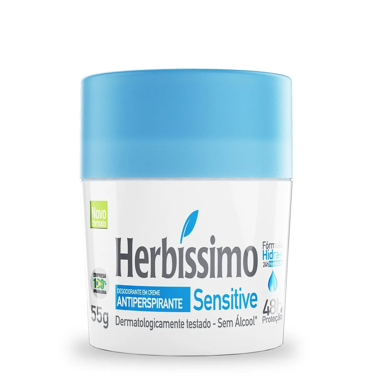Desodorante Antiperspirante Herbíssimo Sensitive Creme 55g