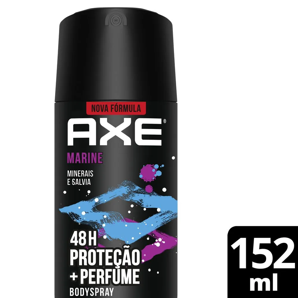 Desodorante Antitranspirante Axe Marine Minerais e Sálvia 48h Aerossol 152ml