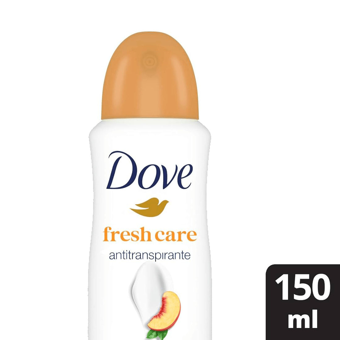 Desodorante Antitranspirante Dove Fresh Care Pêssego e Leite de Arroz 72h Aerossol 150ml