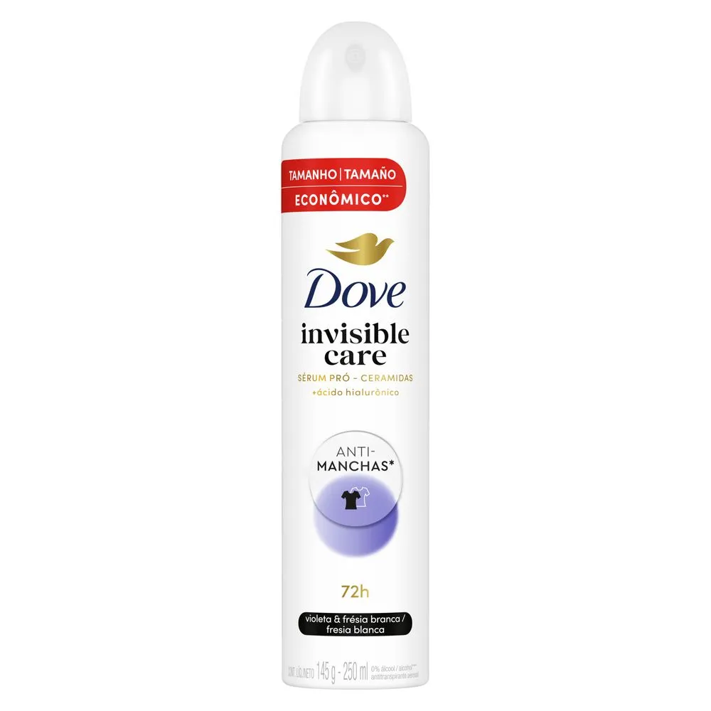 Desodorante Antitranspirante Dove Invisible Care Aerosol 250ml — foto 2