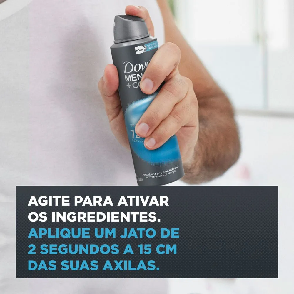 Desodorante Antitranspirante Dove Men+Care Proteção Total 72h Aerossol 150ml — foto 5