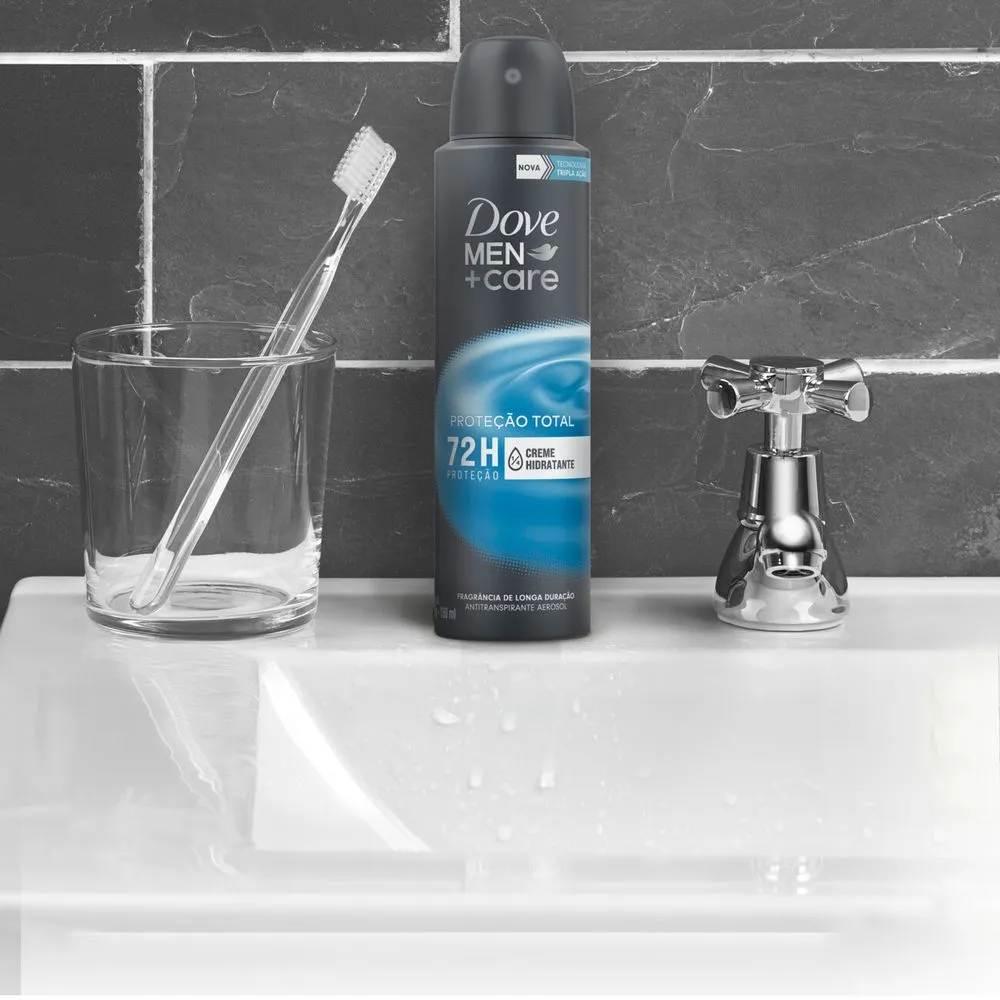 Desodorante Antitranspirante Dove Men+Care Proteção Total 72h Aerossol 150ml — foto 7