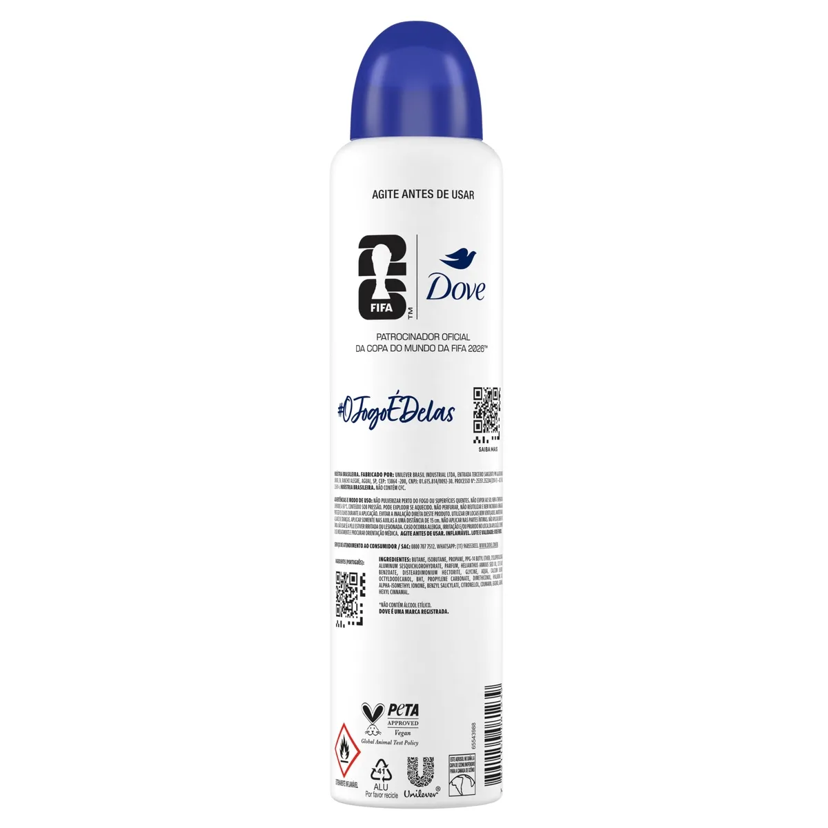 Desodorante Antitranspirante Dove Original 72h Aerossol 250ml — foto 3