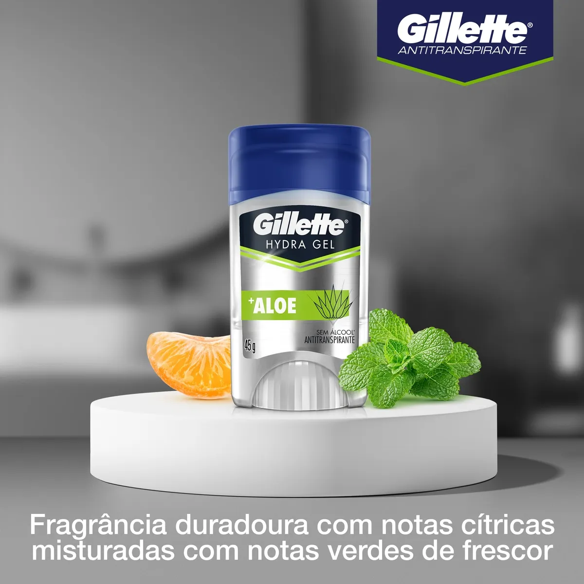 Desodorante Antitranspirante Gillette Hydra Gel +Aloe Gel Stick 45g — foto 7