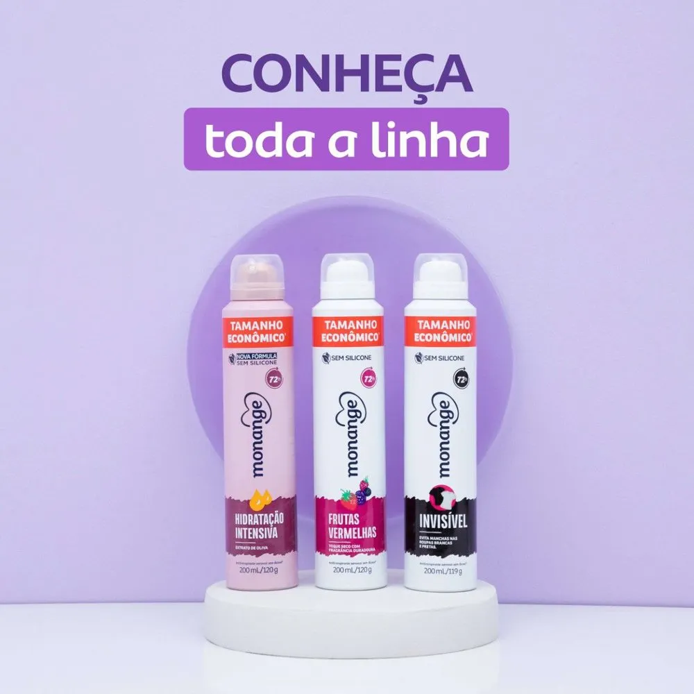 Desodorante Antitranspirante Monange Frutas Vermelhas 72h Aerossol 200ml — foto 8