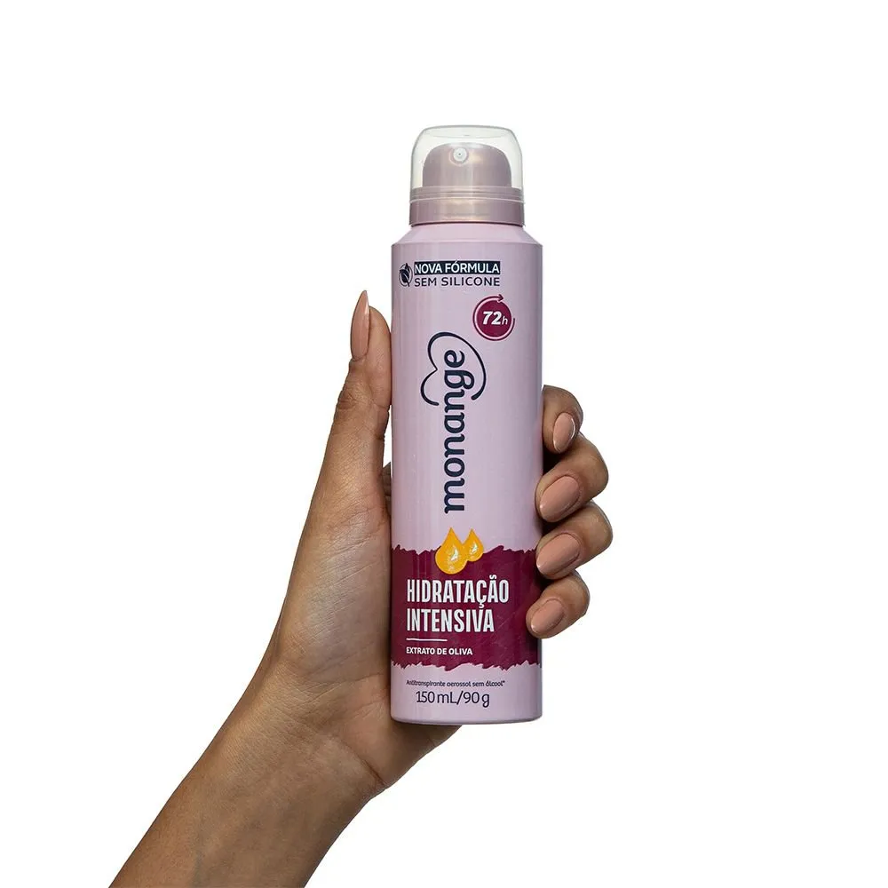Desodorante Antitranspirante Monange Hidratação Intensiva 72h Aerossol 150ml — foto 2