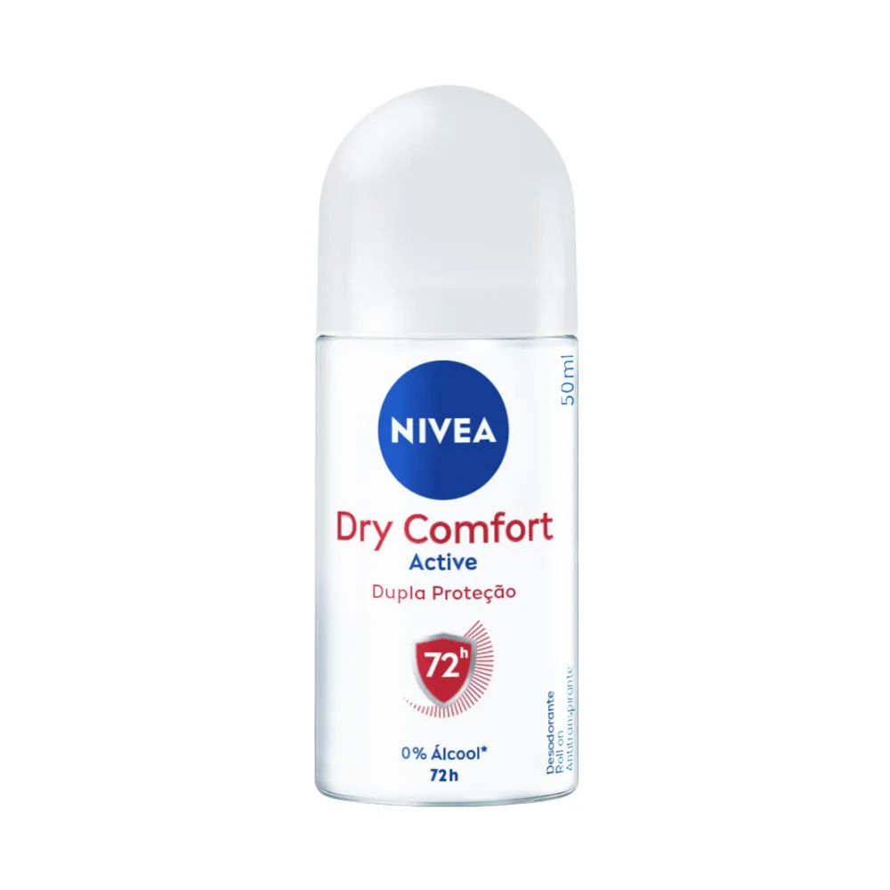Desodorante Antitranspirante Nivea Dry Comfort Active 72h Roll-On 50ml