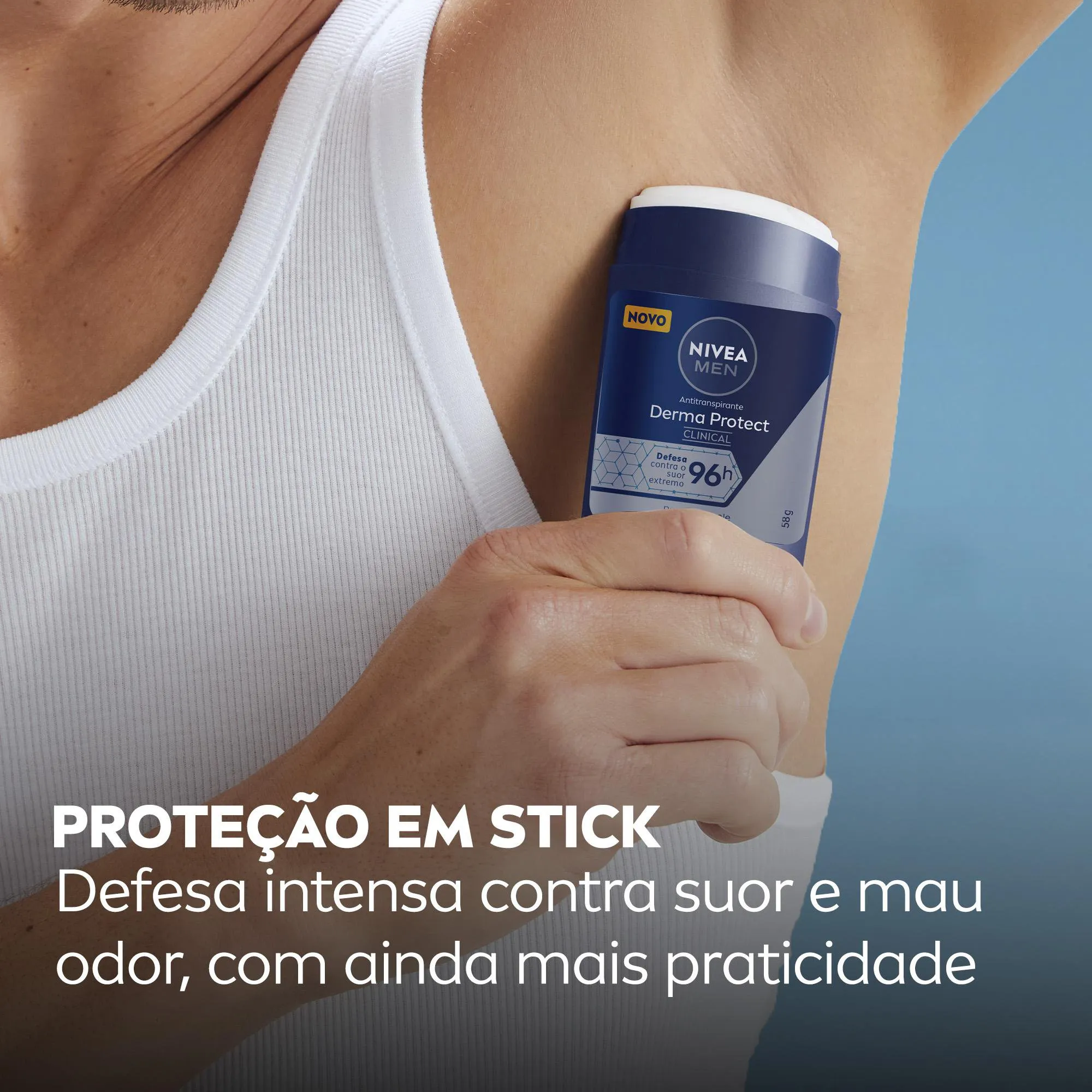 Desodorante Antitranspirante Nivea Men Derma Protect Clinical 96h Stick 54g — foto 4