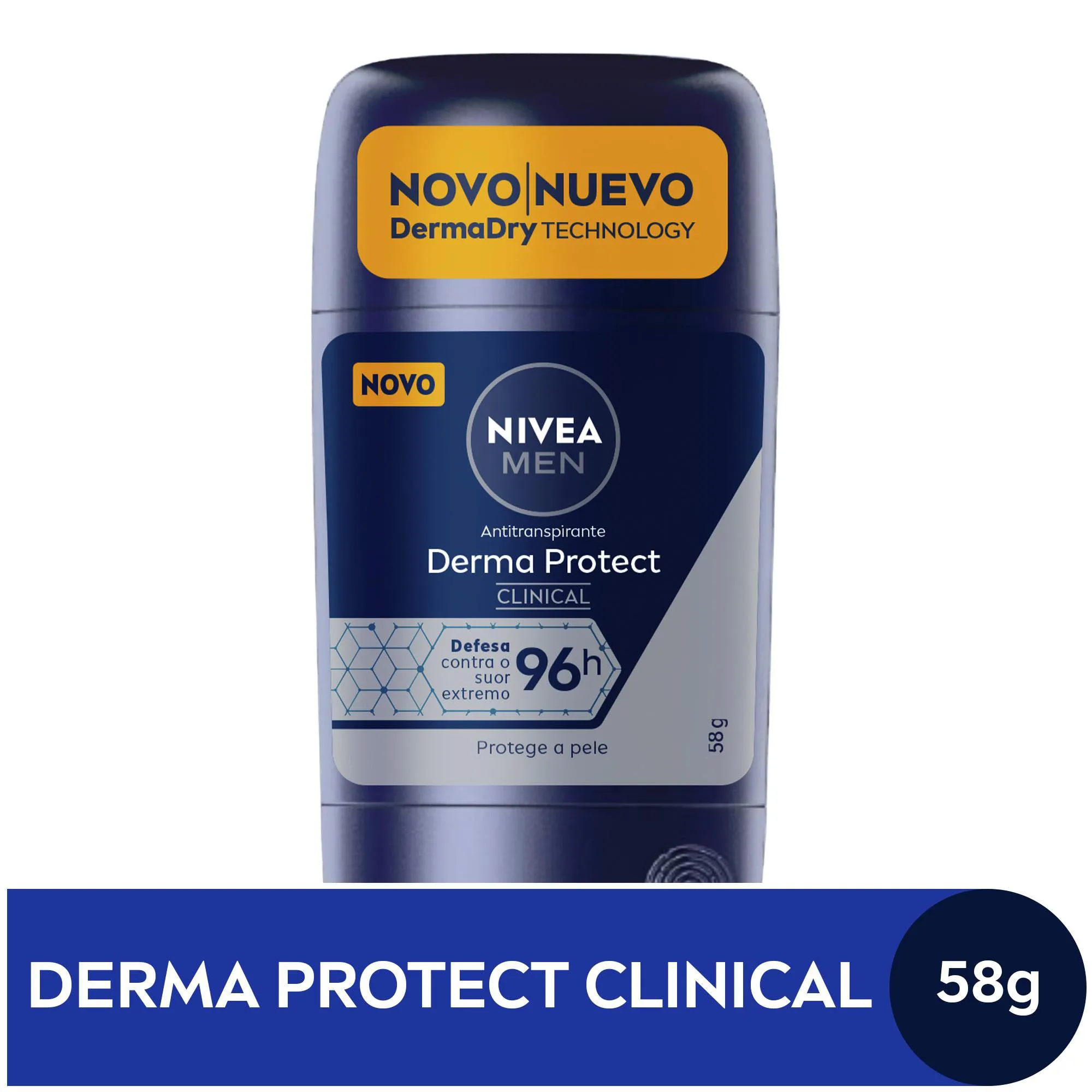 Desodorante Antitranspirante Nivea Men Derma Protect Clinical 96h Stick 54g — foto 2